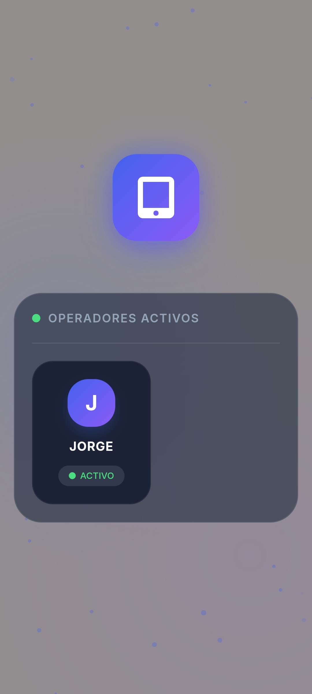 Pantalla de PixelPOS con operador activo para gestionar usuarios, permisos y control de acceso en negocios de Castellón.